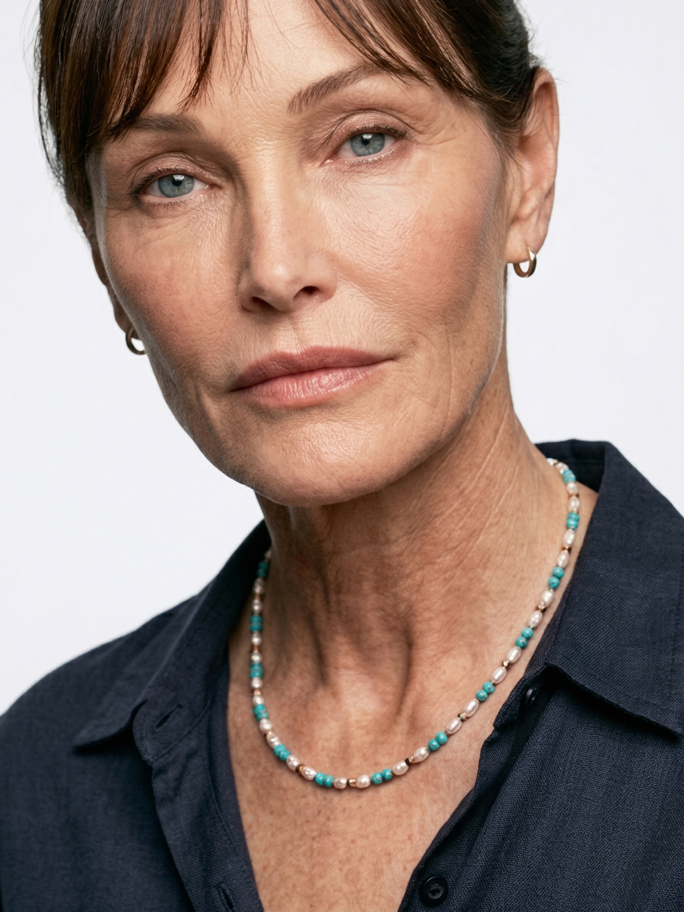 Iter | Turquoise Necklace with Pearl and Gold