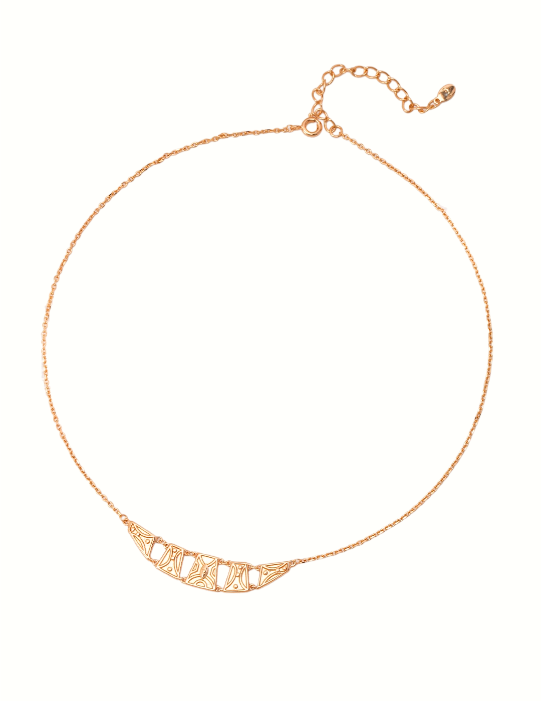 Rift Verse｜Gold Chain Necklace Geometric Design