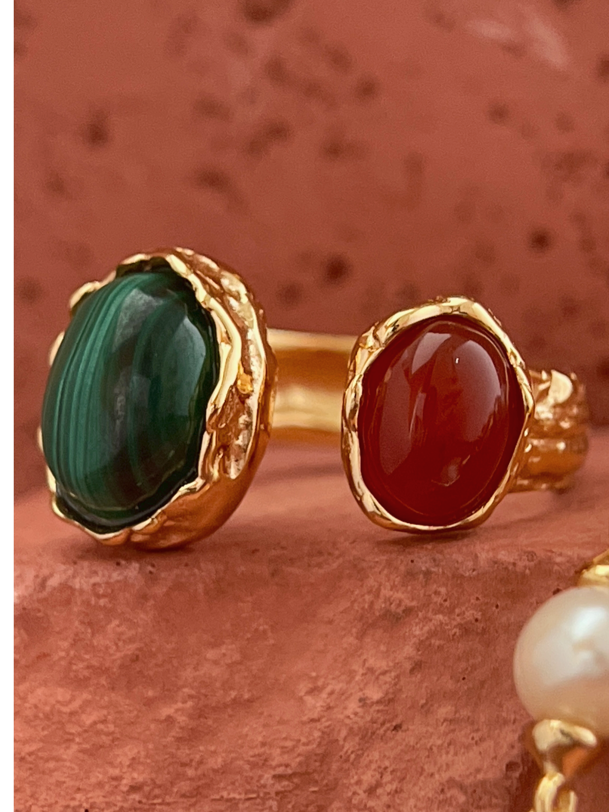 Covenant Clash | Gold Open Ring Multi Gemstone