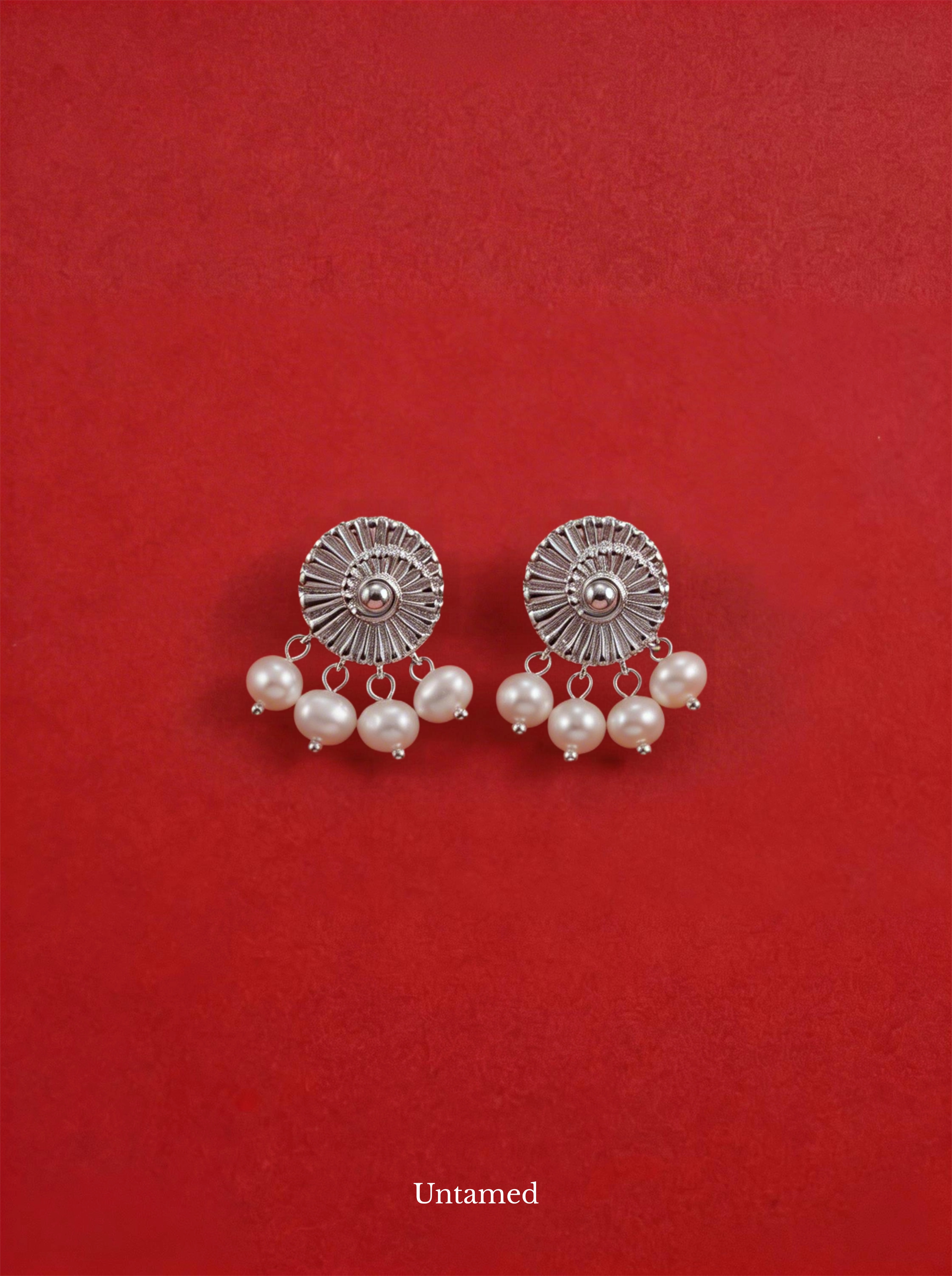 Sea Snail Pearl Earrings