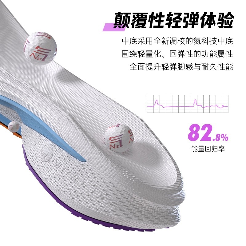ANTA Mach 4 Sepatu Lari Wanita Sepatu Sneakers Sepatu Olahraga Running Shoes 1224A5583