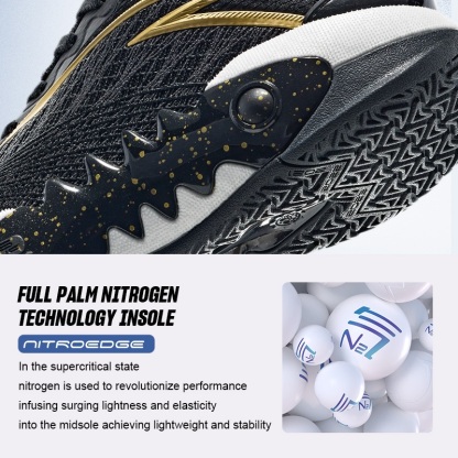 ANTA x Kyrie Irving KAI Shock Wave Team V2 Sepatu Basket Pria Sepatu Sneakers 112431106S