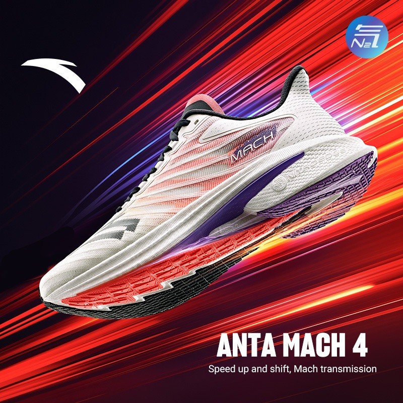 ANTA Mach 4 Sepatu Lari Pria Sepatu Running Pria Sepatu Sneakers1124A5583