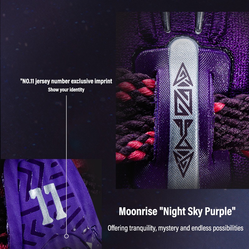 ANTA x Kyrie Irving KAI 1 SUN & MOON  Sepatu Basket Pria Anti-Selip Sepatu Sneakers Pria 1124D1113