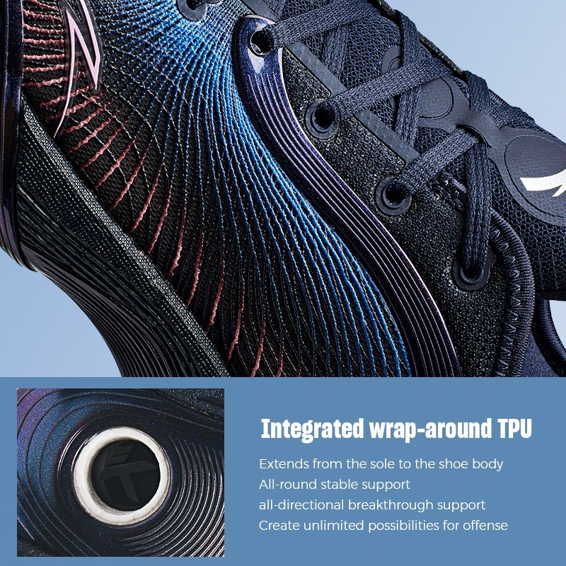 ANTA x Klay Thompson Three Point Rain 2 Sepatu Basket Pria Sepatu Sneakers 9124C1102