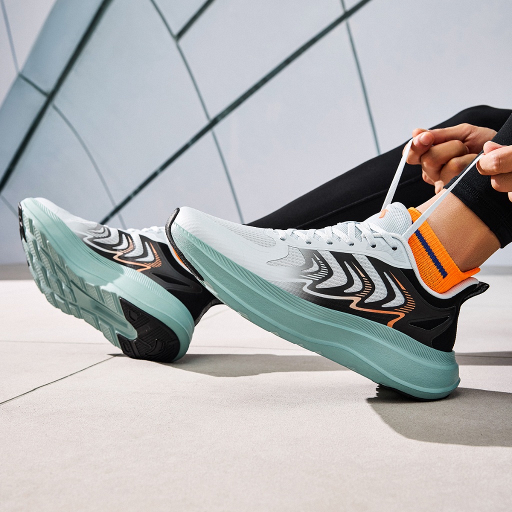 ANTA Sepatu Lari Pria Sepatu Sneakers Pria Anti-Slip Sepatu Olahraga