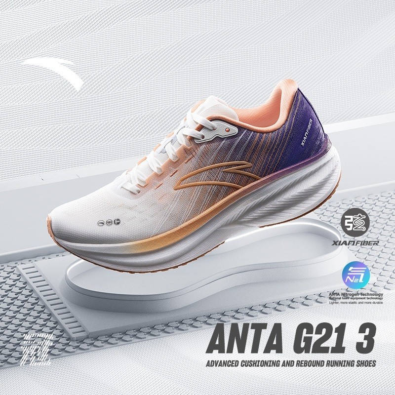 ANTA G21 3 Sepatu Lari Wanita Sepatu Olahraga Wanita Sepatu Sneakers 1224C5562