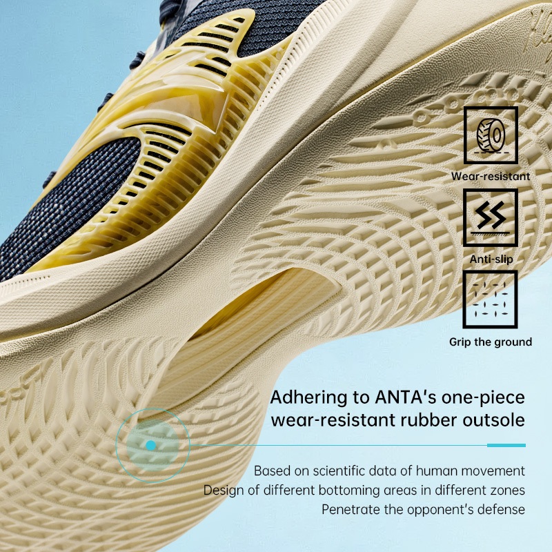 ANTA KT Light Cavalry 9 Sepatu Basket Pria Sports Sneakers Men Basketball Shoes 1124E1610