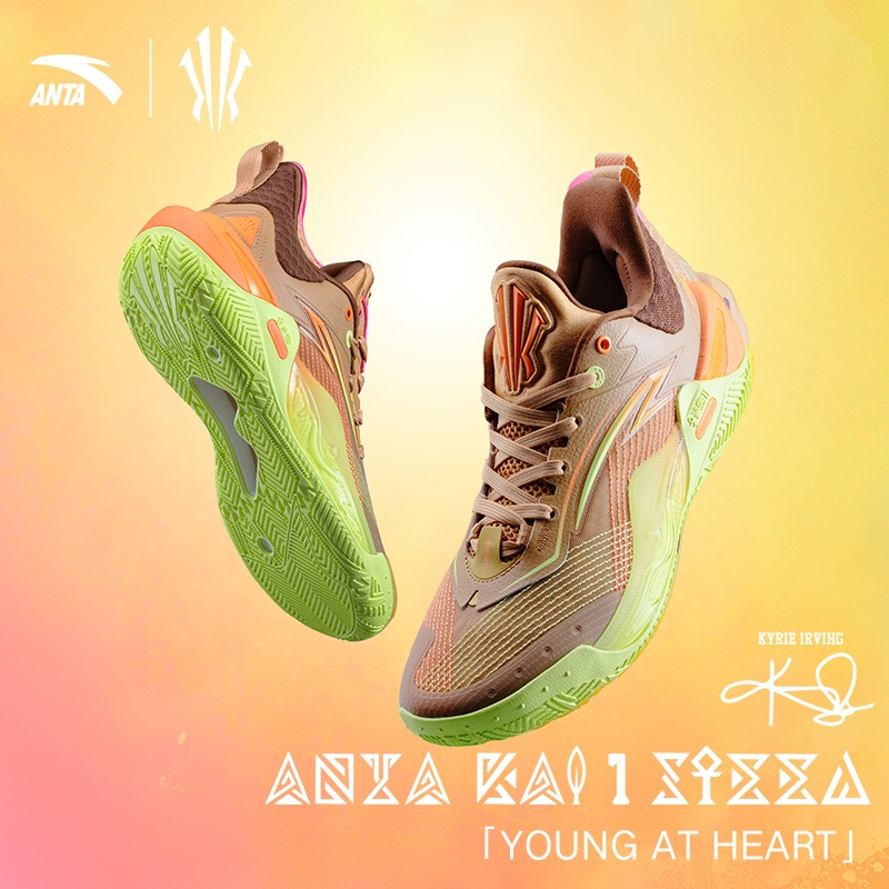 ANTA x Kyrie Irving KAI 1 Speed Pass the Torch Sepatu Basket Pria Sepatu Sneakers Pria 1124D1120