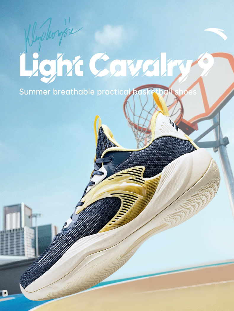 ANTA Light Cavalry 9 Sepatu Basket Pria Sports Sneakers Men