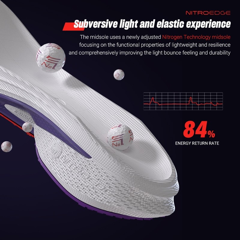 ANTA Mach 4 Sepatu Lari Pria Sepatu Running Pria Sepatu Sneakers1124A5583