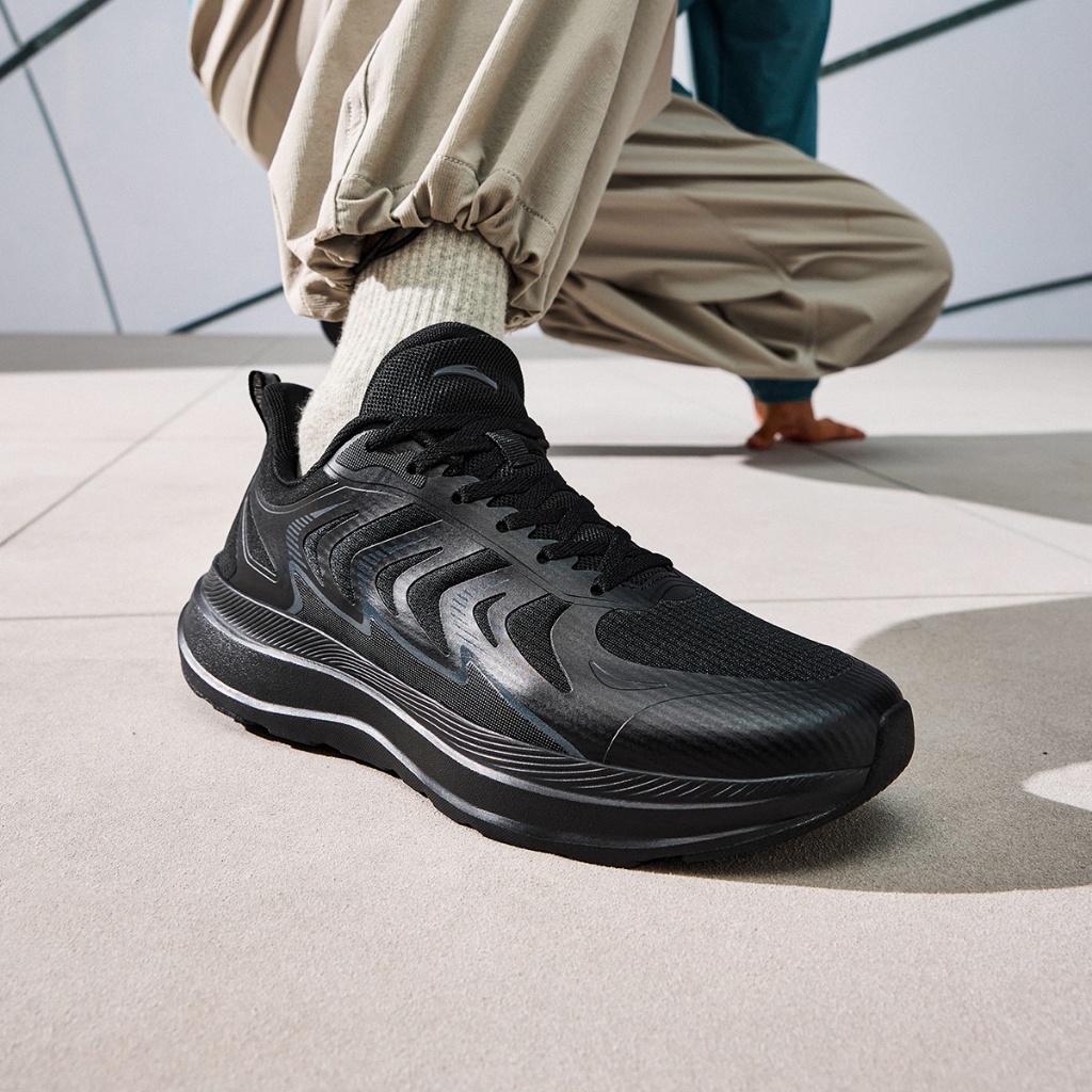 ANTA Sepatu Lari Pria Sepatu Sneakers Pria Anti-Slip Sepatu Olahraga