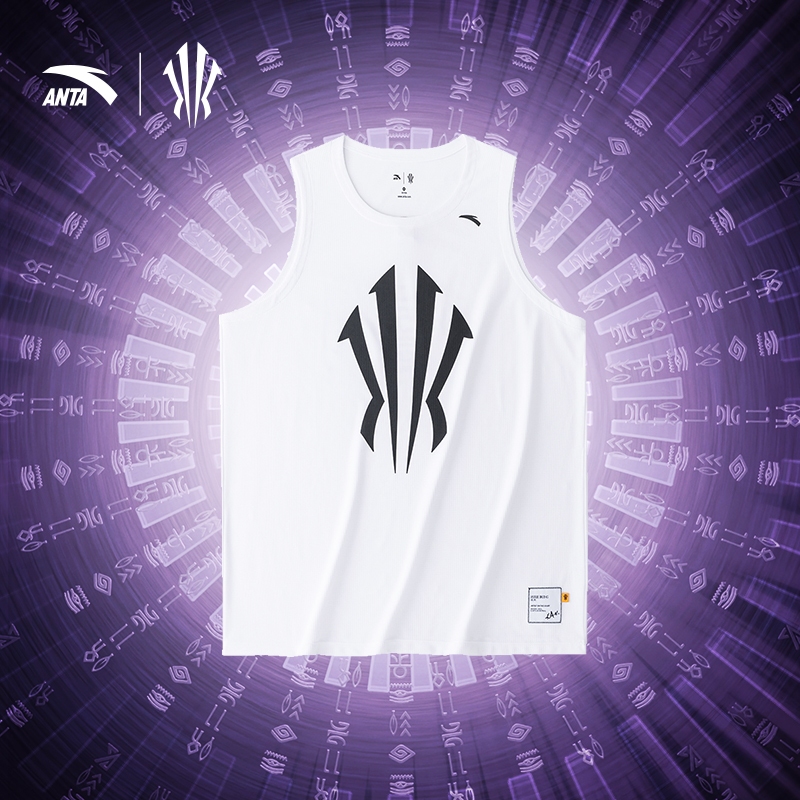 ANTA x Kyrie Irving Unisex Sports Knitted Basketball Vest Rompi Men Tops T-Shirts 1724E1118