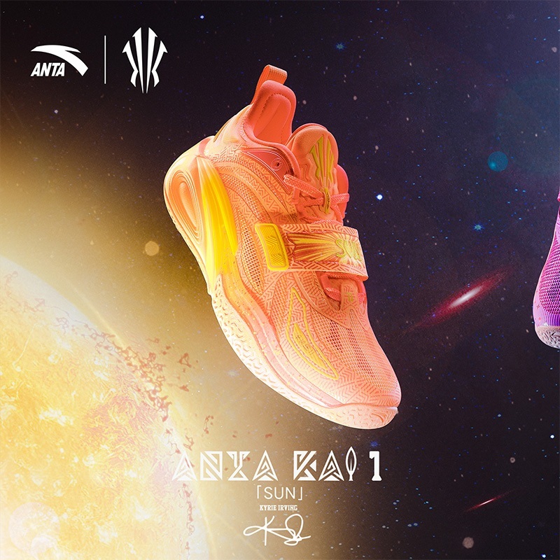 ANTA x Kyrie Irving KAI 1 SUN & MOON  Sepatu Basket Pria Anti-Selip Sepatu Sneakers Pria 1124D1113