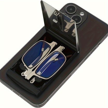 PORTABLE FOLDABLE READING GLASSES WITH CASE FOR MOBILE PHONE
