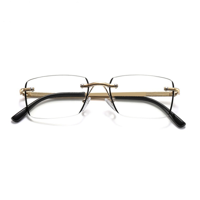 FRAMELESS METAL EDGE ANTI-BLUE LIGHT READING GLASSES