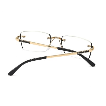 FRAMELESS METAL EDGE ANTI-BLUE LIGHT READING GLASSES