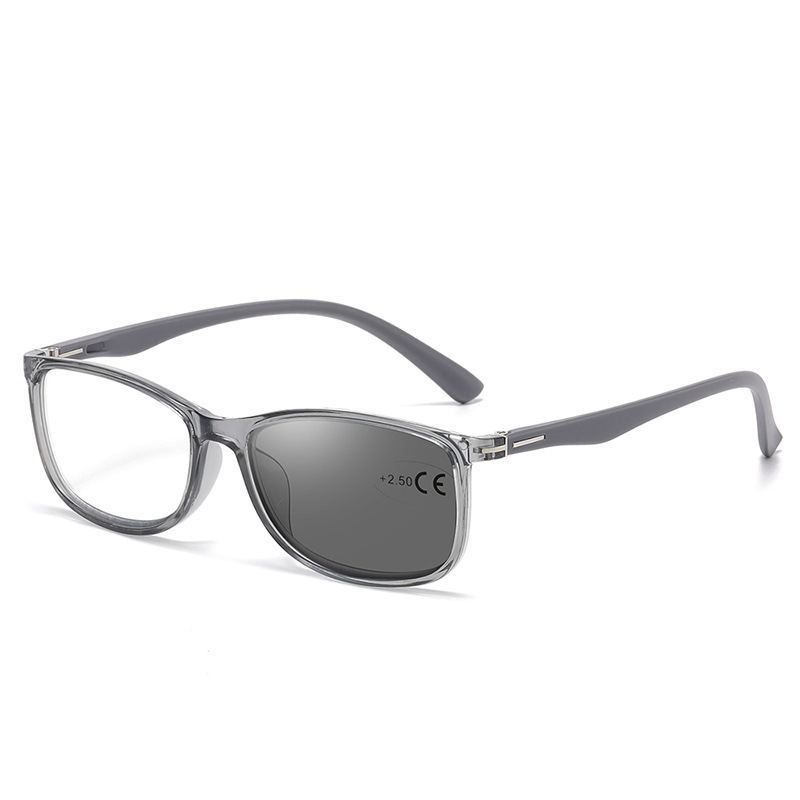 ULTRA-LIGHT RETRO COLOR-CHANGING MULTI-FOCAL READING GLASSES