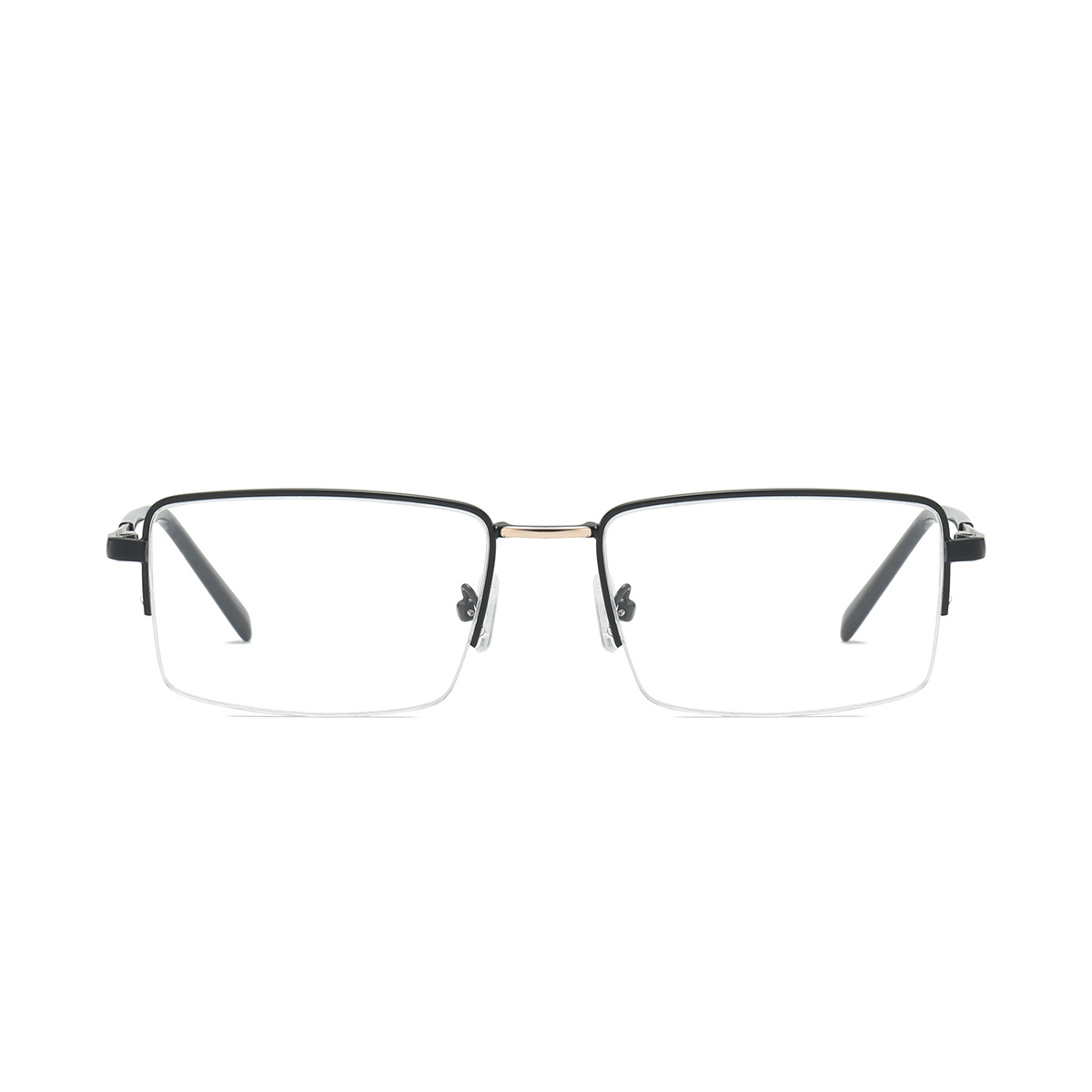 SIMPLE SQUARE FRAME METAL ANTI-BLUE LIGHT READING GLASSES