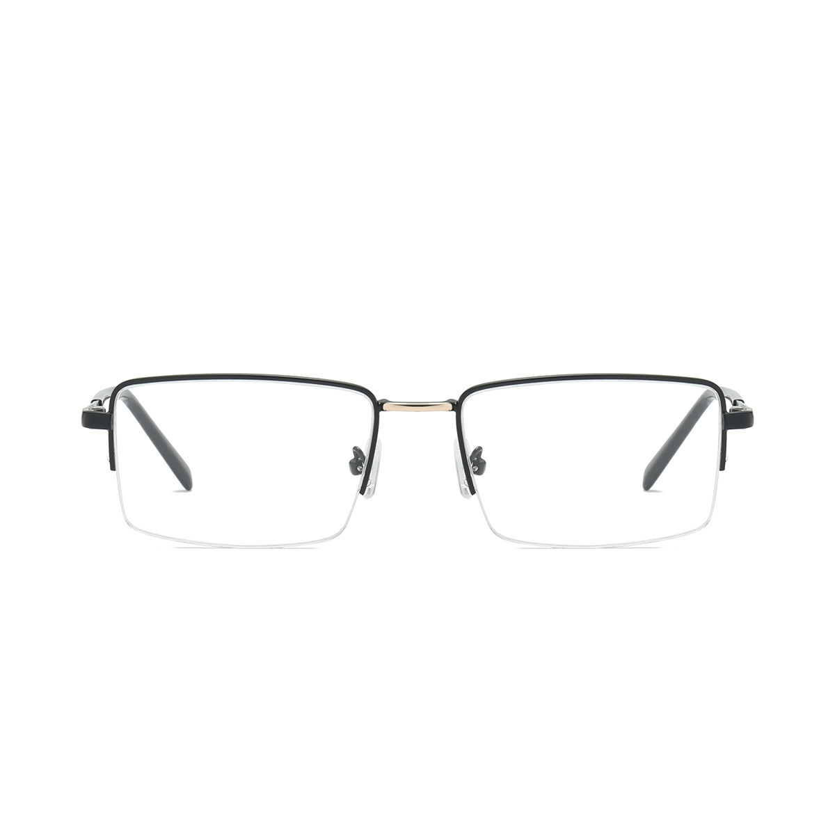 SIMPLE SQUARE FRAME METAL ANTI-BLUE LIGHT READING GLASSES