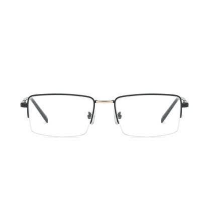 SIMPLE SQUARE FRAME METAL ANTI-BLUE LIGHT READING GLASSES