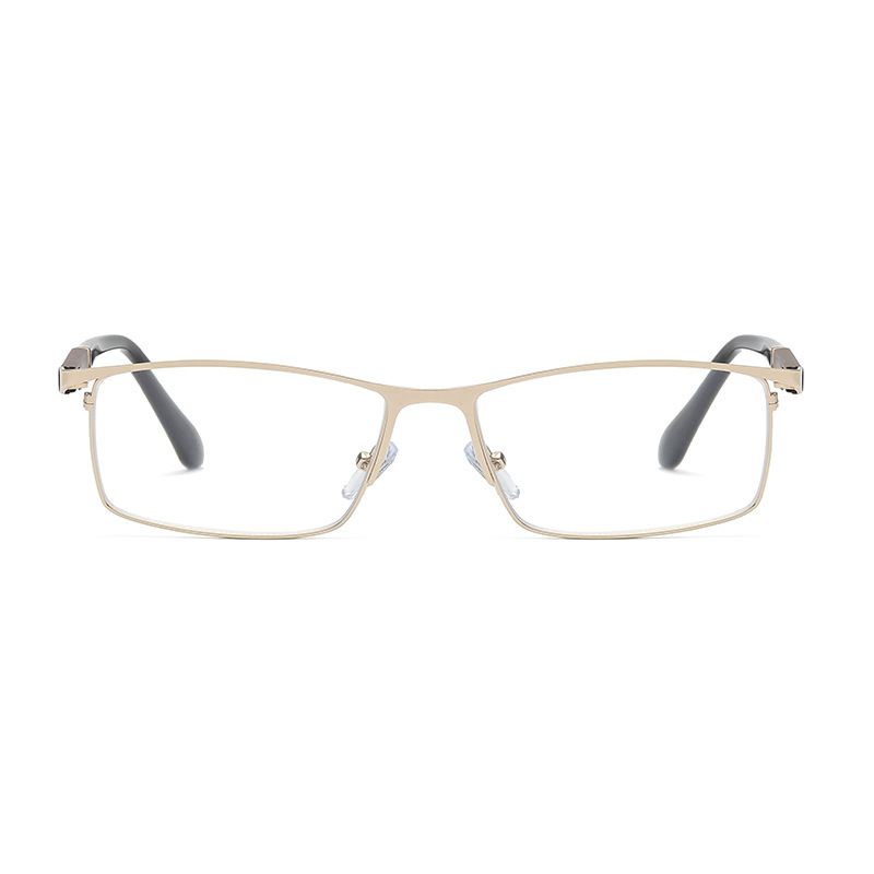HALF-FRAME LIGHTWEIGHT METAL BLUE LIGHT BLOCKING READING GLASSES