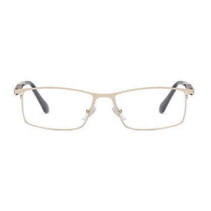 HALF-FRAME LIGHTWEIGHT METAL BLUE LIGHT BLOCKING READING GLASSES