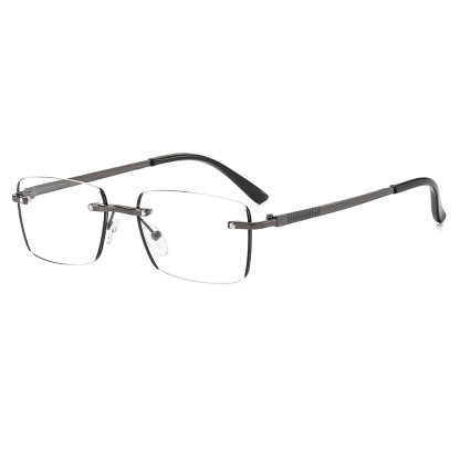 FRAMELESS METAL EDGE ANTI-BLUE LIGHT READING GLASSES
