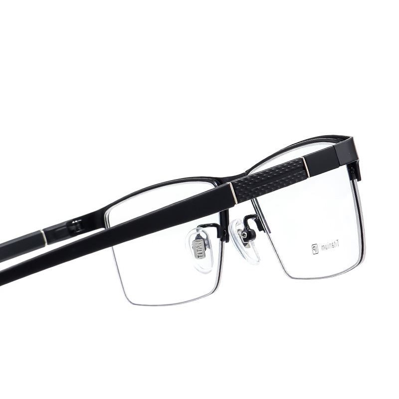 HALF-FRAME TITANIUM ALLOY BUSINESS ANTI-BLUE LIGHT READING GLASSES