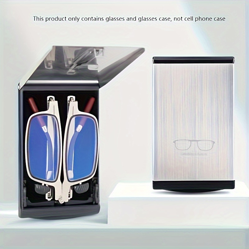 PORTABLE FOLDABLE READING GLASSES WITH CASE FOR MOBILE PHONE