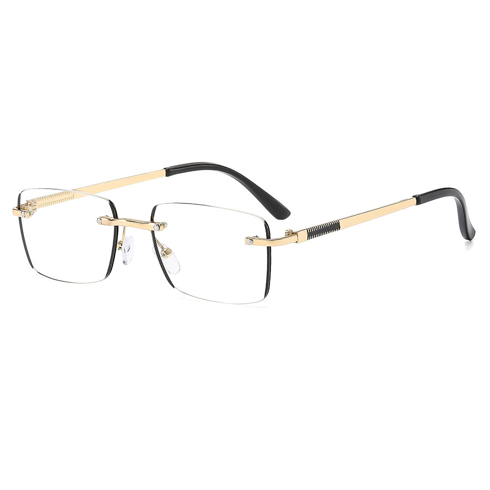 FRAMELESS METAL EDGE ANTI-BLUE LIGHT READING GLASSES