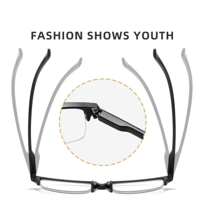 BUSINESS ALL-MATCH HALF-FRAME ULTRA-LIGHT READING GLASSES