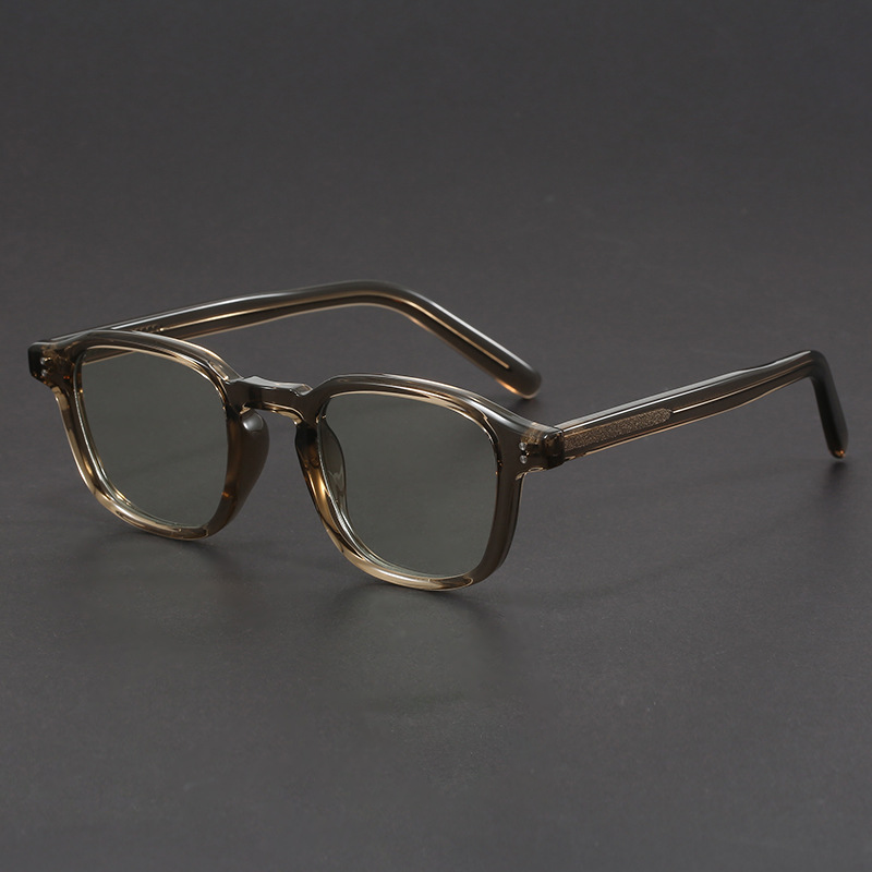 Prescription Glasses - Timeless Square Acetate Frames in Smoky