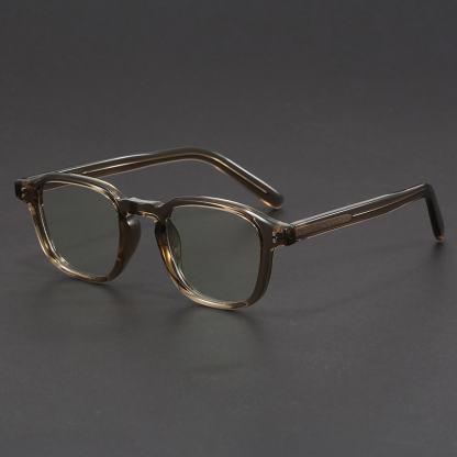 Prescription Glasses - Timeless Square Acetate Frames in Smoky