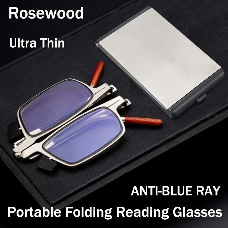 PORTABLE FOLDABLE READING GLASSES WITH CASE FOR MOBILE PHONE
