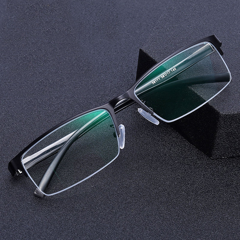 MEN'S BUSINESS HALF-RIM MULTIFOCAL GLASSES