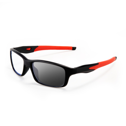 MEN'S RETRO SQUARE FRAME SPORTS ANTI-BLUE LIGHT PHOTOCHROMIC READING GLASSES