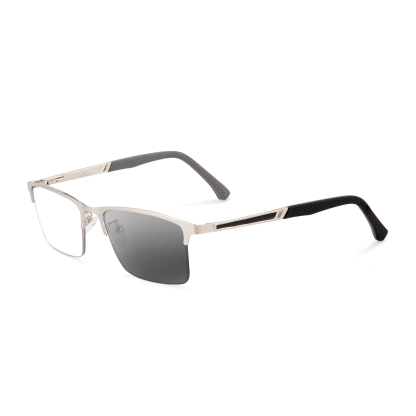 MEN'S RETRO HALF-FRAME ANTI-BLUE LIGHT READING GLASSES