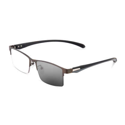 TITANIUM MULTI-FOCUS READING GLASSES PHOTOCHROMIC PROGRESSIVE DOUBLE LIGHT ANTI-BLUE LIGHT