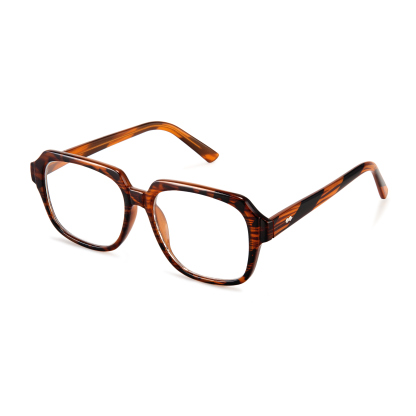 FASHIONABLE NATURAL CRYSTAL LARGE FRAME READING GLASSES