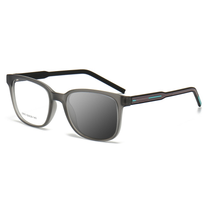 BUSINESS SQUARE LARGE FRAME SPRING HINGE COLOR CHANGING READING GLASSES