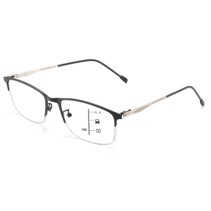 MEN'S HIGH-DEFINITION NEAR AND FAR DUAL-PURPOSE COLOR-CHANGING READING GLASSES
