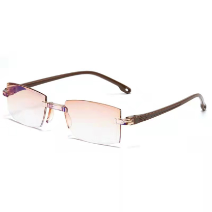 ULTRA-LIGHT FRAMELESS DIAMOND-CUT SMART ZOOM READING GLASSES