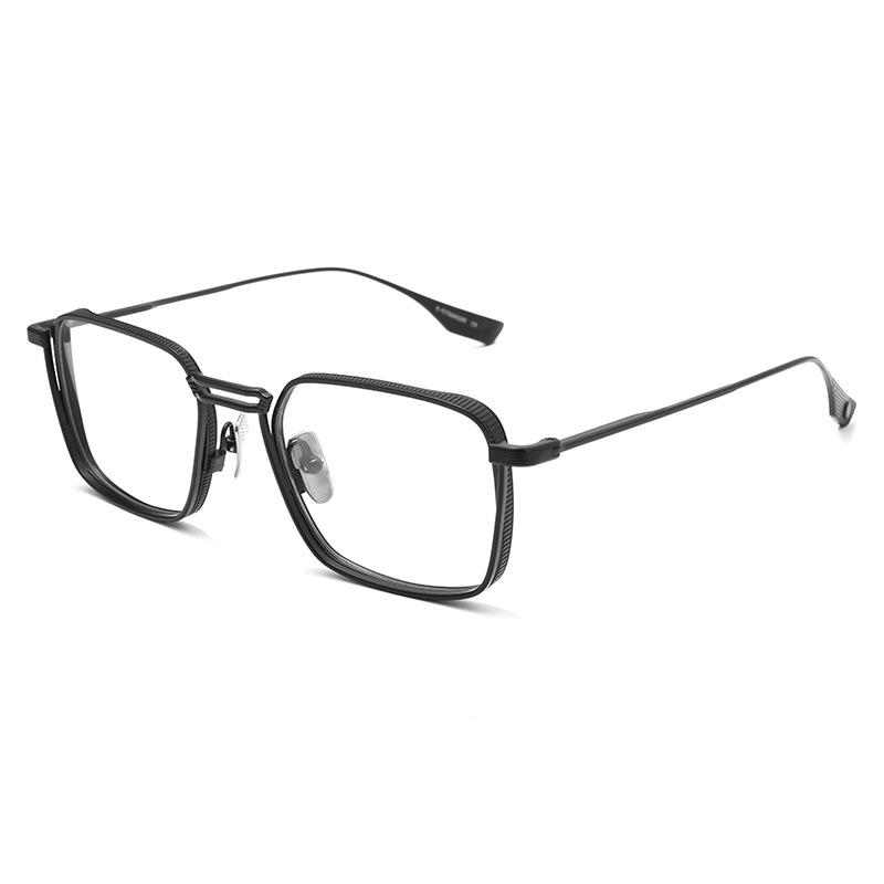 FASHIONABLE METAL GOTHIC SQUARE ANTI-BLUE LIGHT READING GLASSES