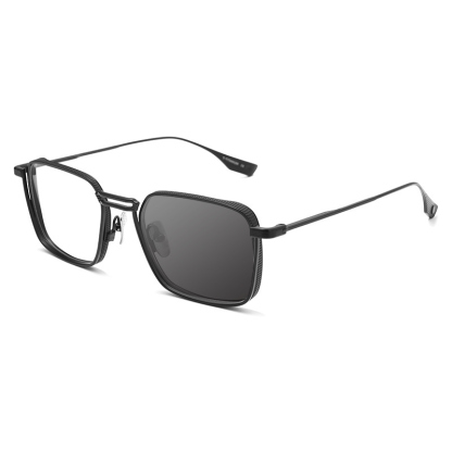 FASHIONABLE METAL GOTHIC SQUARE ANTI-BLUE LIGHT READING GLASSES