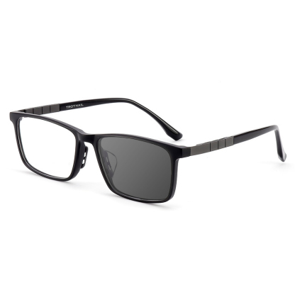 SQUARE ULTRA-LIGHT PURE TITANIUM COLOR-CHANGING MULTI-FOCAL READING GLASSES