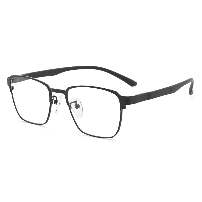 BUSINESS FULL FRAME SQUARE METAL ANTI-BLUE LIGHT READING GLASSES