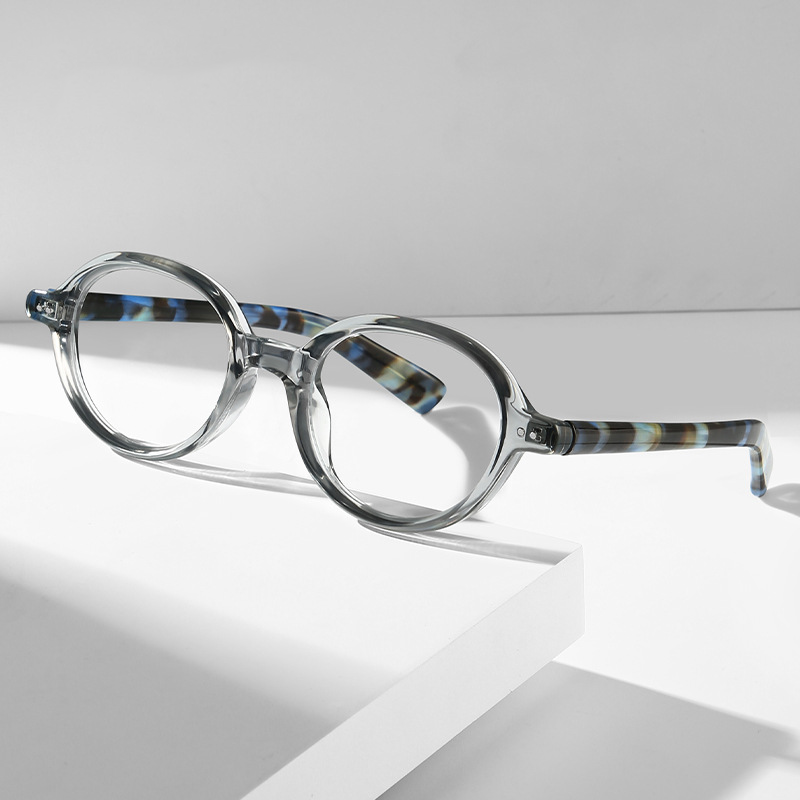 RETRO OVAL SMALL FRAME ANTI-BLUE LIGHT READING GLASSES