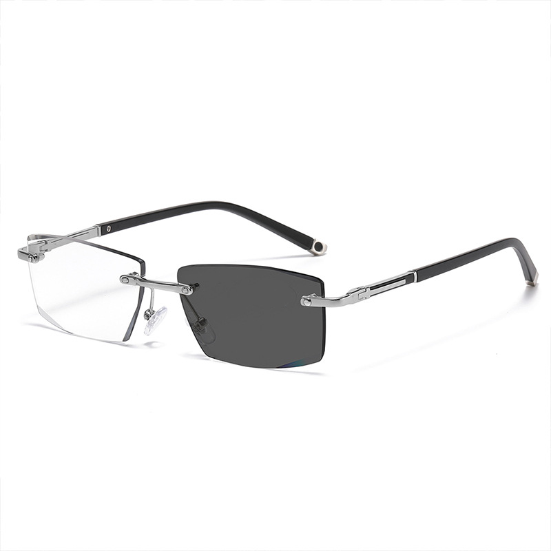 FRAMELESS BUSINESS PROGRESSIVE MULTIFOCAL PHOTOCHROMIC READING GLASSES