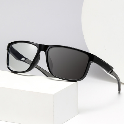 SPORTS OUTDOOR SQUARE FRAME PHOTOCHROMIC READING GLASSES